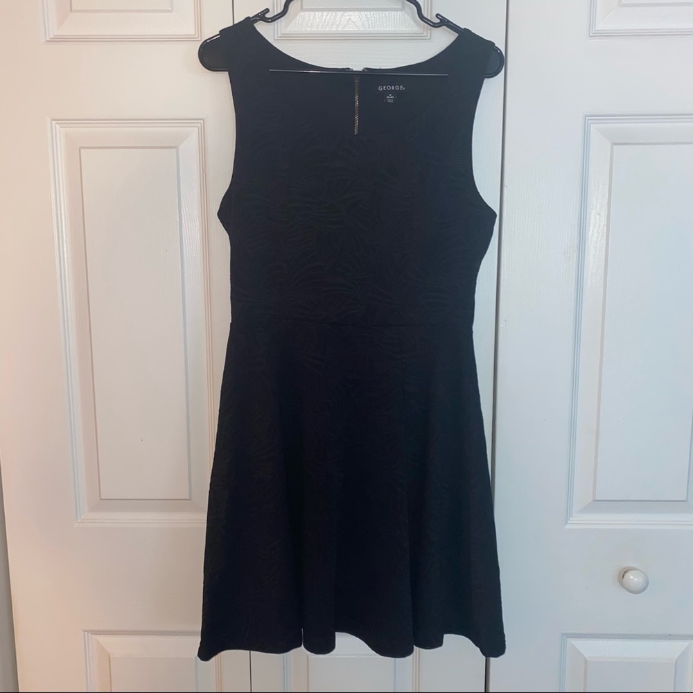 Textured Black Dress
